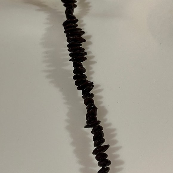 Vintage Handmade Apple Seed Necklace with Acacia Koa Seed Hawaiian Lei Botanical - Picture 7 of 10